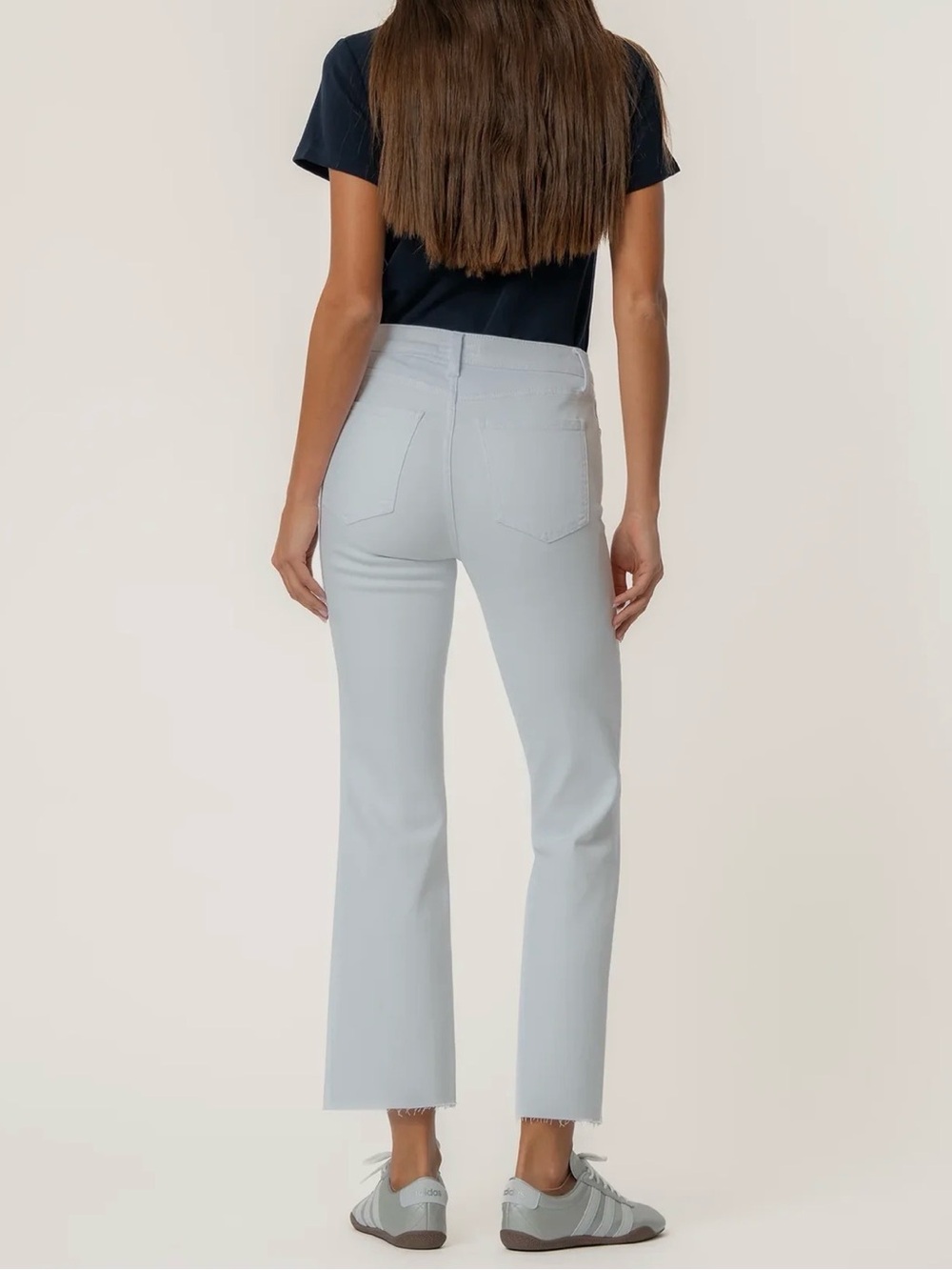 KUT from the Kloth Kelsey High Rise Ankle Flare jeans in Optic White, size 00